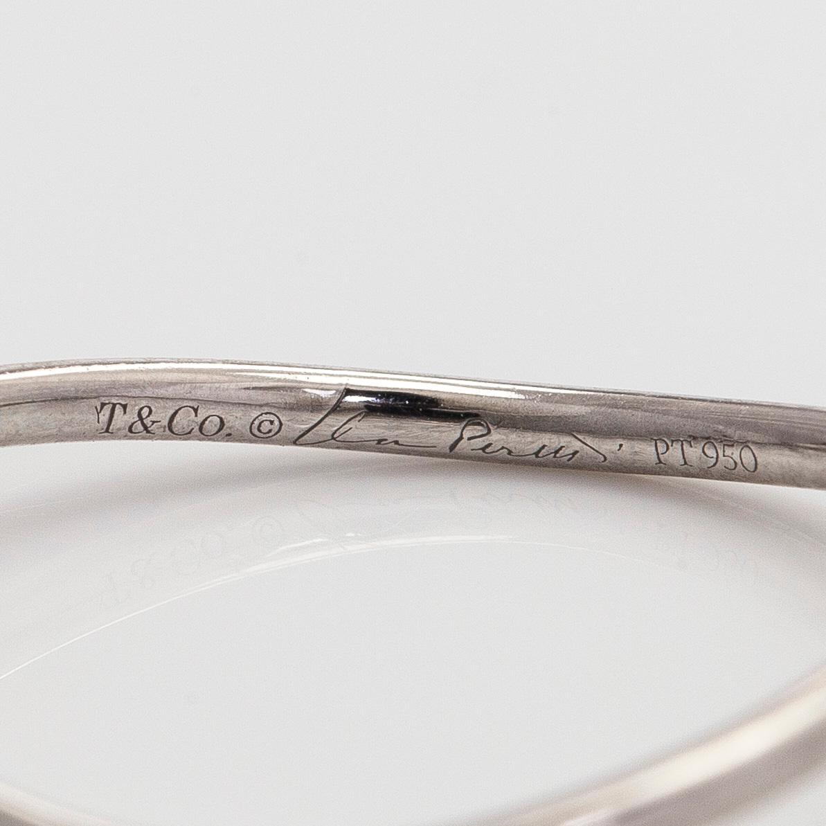 Tiffany & Co, Elsa Peretti, ring, "Wave", platina med briljantslipad diamant.