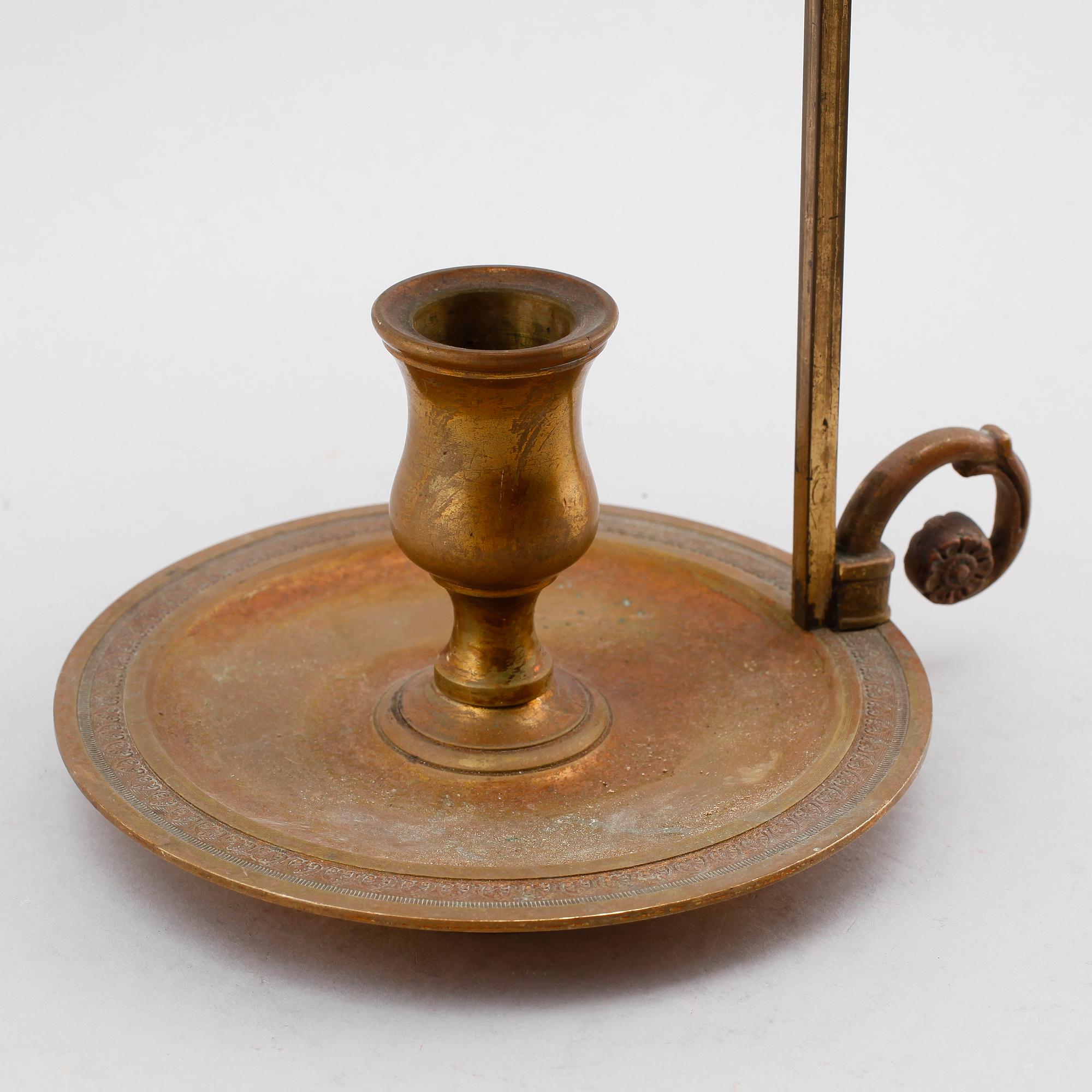 LJUSSTAKE, brons, 1800-talets första hälft.