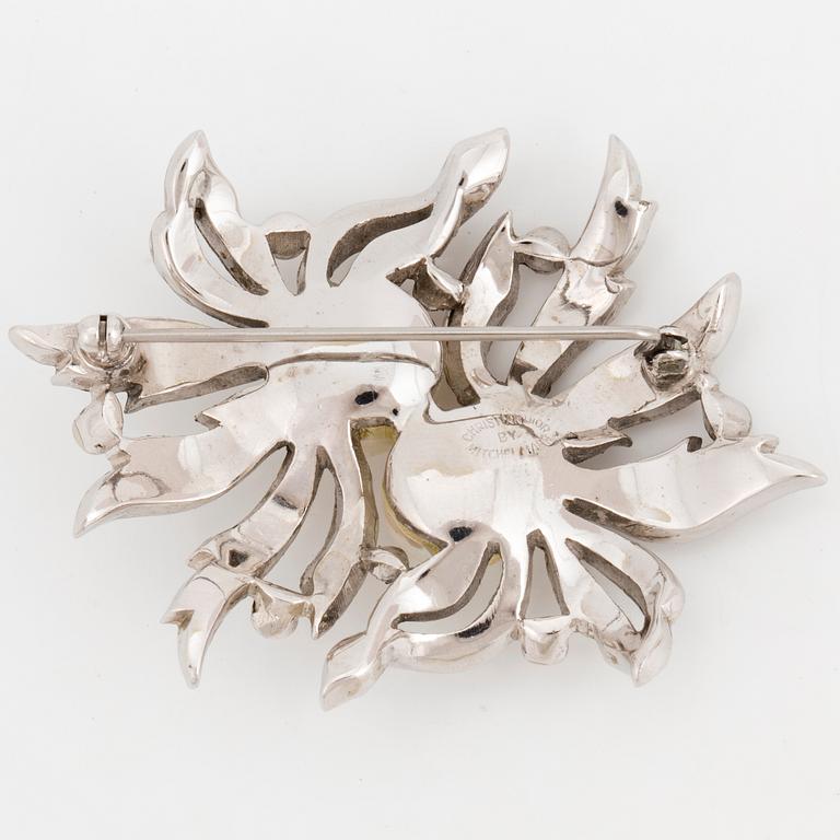 CHRISTIAN DIOR, a costume jewlery brooch by Mitchel Maer.