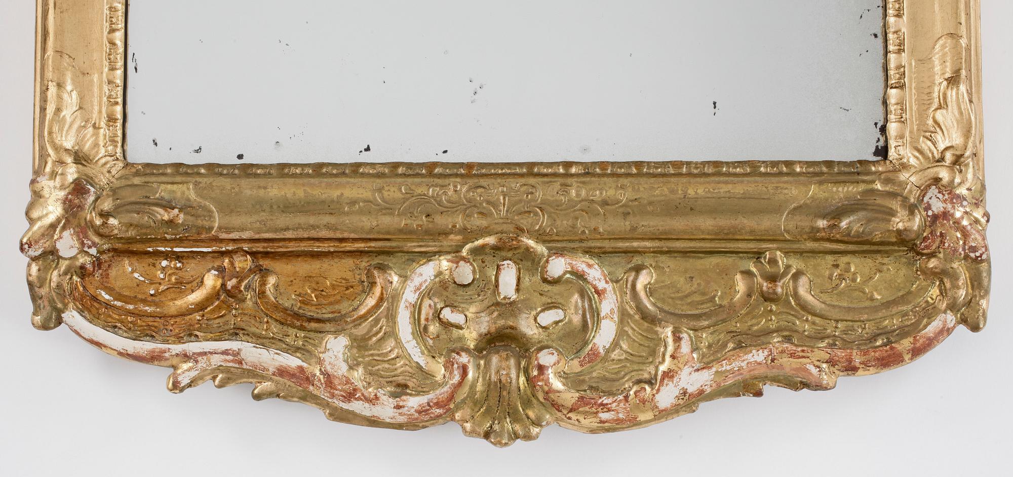 SPEGEL, rokoko, Stockholms hallstämpel, 1700-talets andra hälft.