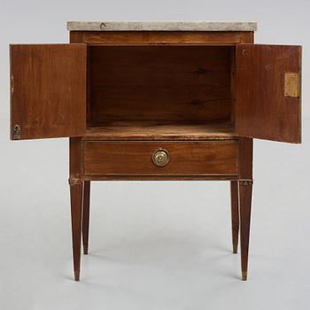 A late Gustavian late 18th century chamber cupboard.