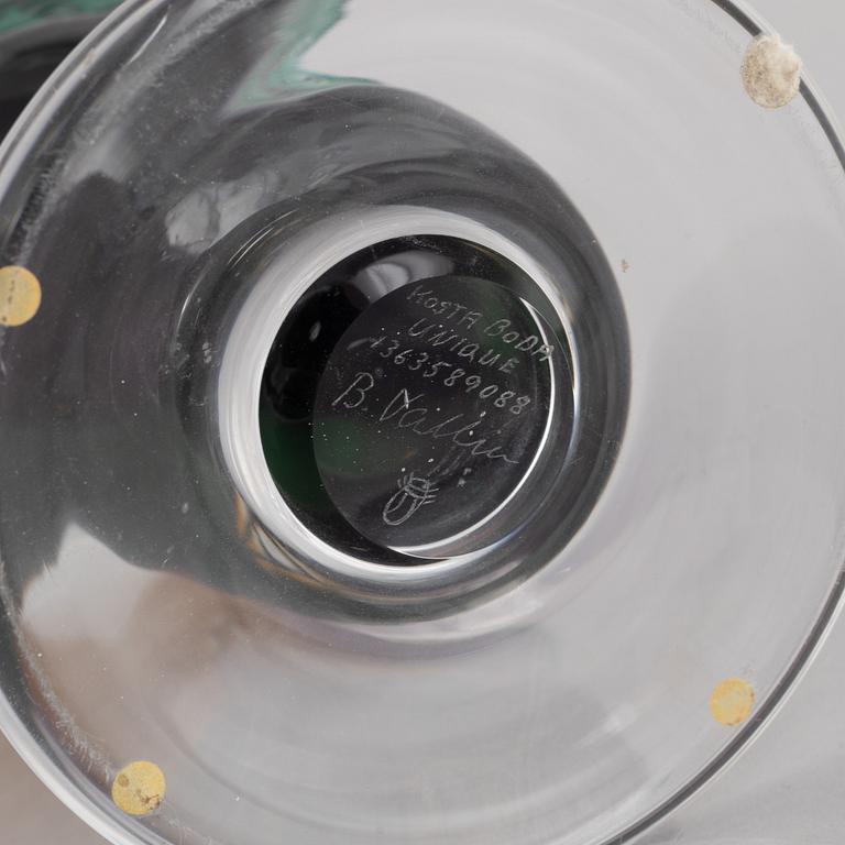 Bertil Vallien, a unique glass bowl, Kosta Boda.