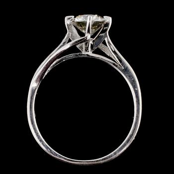 RING, 14k vitguld med briljantslipad diamant ca 0.97 ct, 2000-tal. Vikt 3 g.