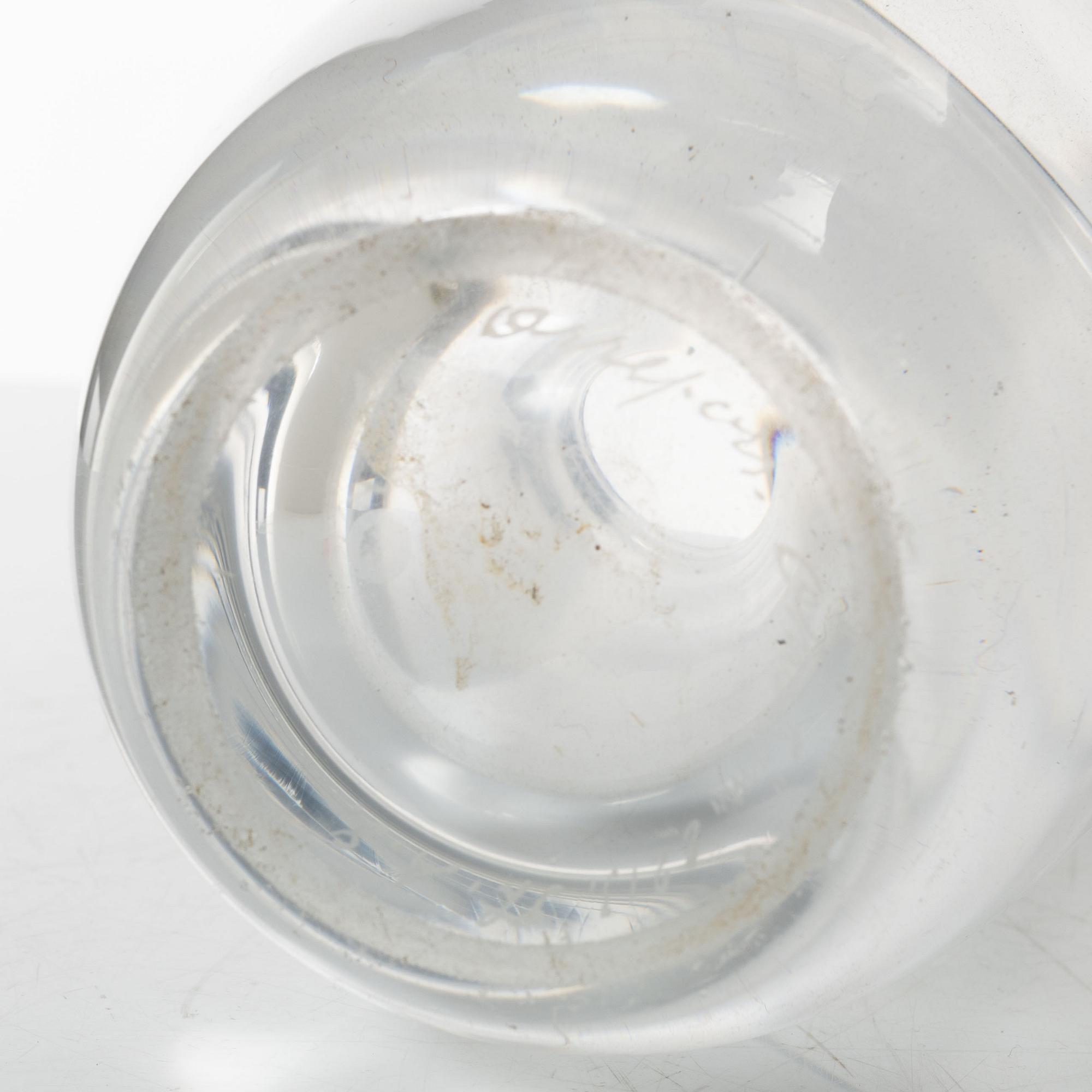 Edvin Öhrström, a glass vase, Orrefors 1942.