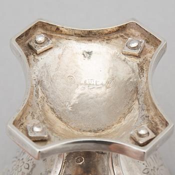 A pair of Danish Silver Salt Cellars, mark of Assay Master Simon Groth 1895.