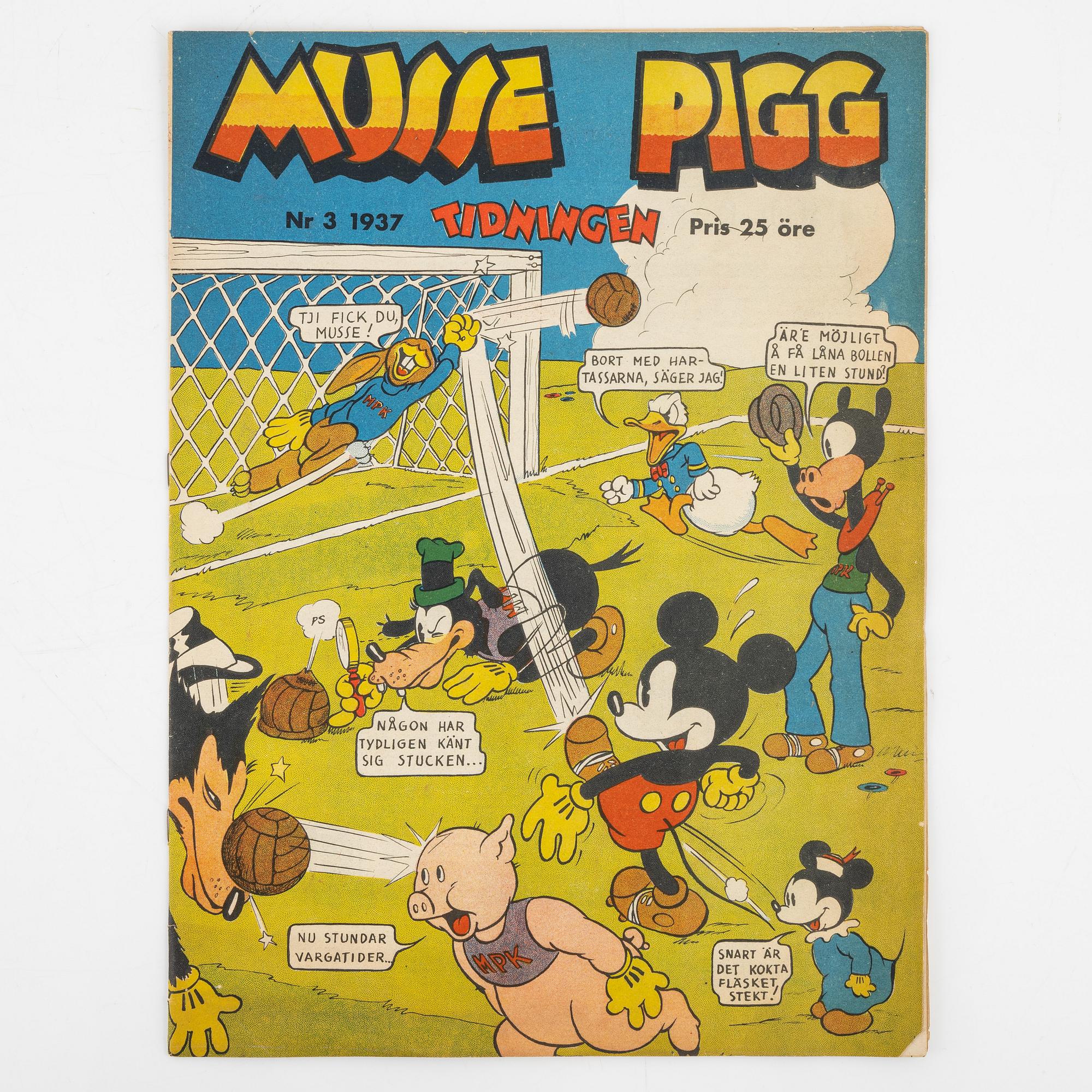 Serietidningar, "Musse Pigg Tidningen", 5 st.