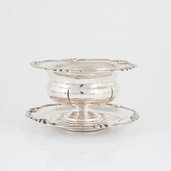 Gustaf Theodor Folcker, skål på fot, silver, Stockholm 1856.