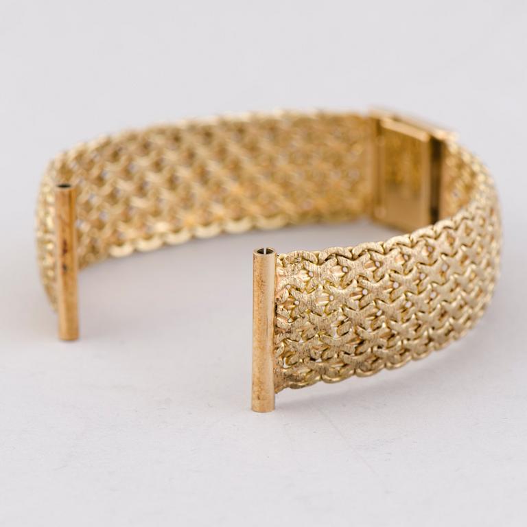GULDLÄNK för ARMBANDSUR, 20 mm, 14K guld. Helsingfors 1969.
