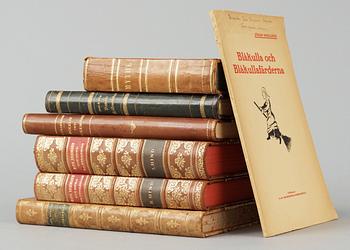 BOKPARTI OM ÖVERTRO, 6 vol, bla "Djurskrock" av Paul Heurgren, Malmö 1920.