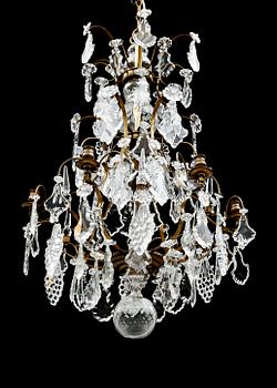 LJUSKRONA, barockstil, 1900-/2000-tal. Höjd 86 cm.