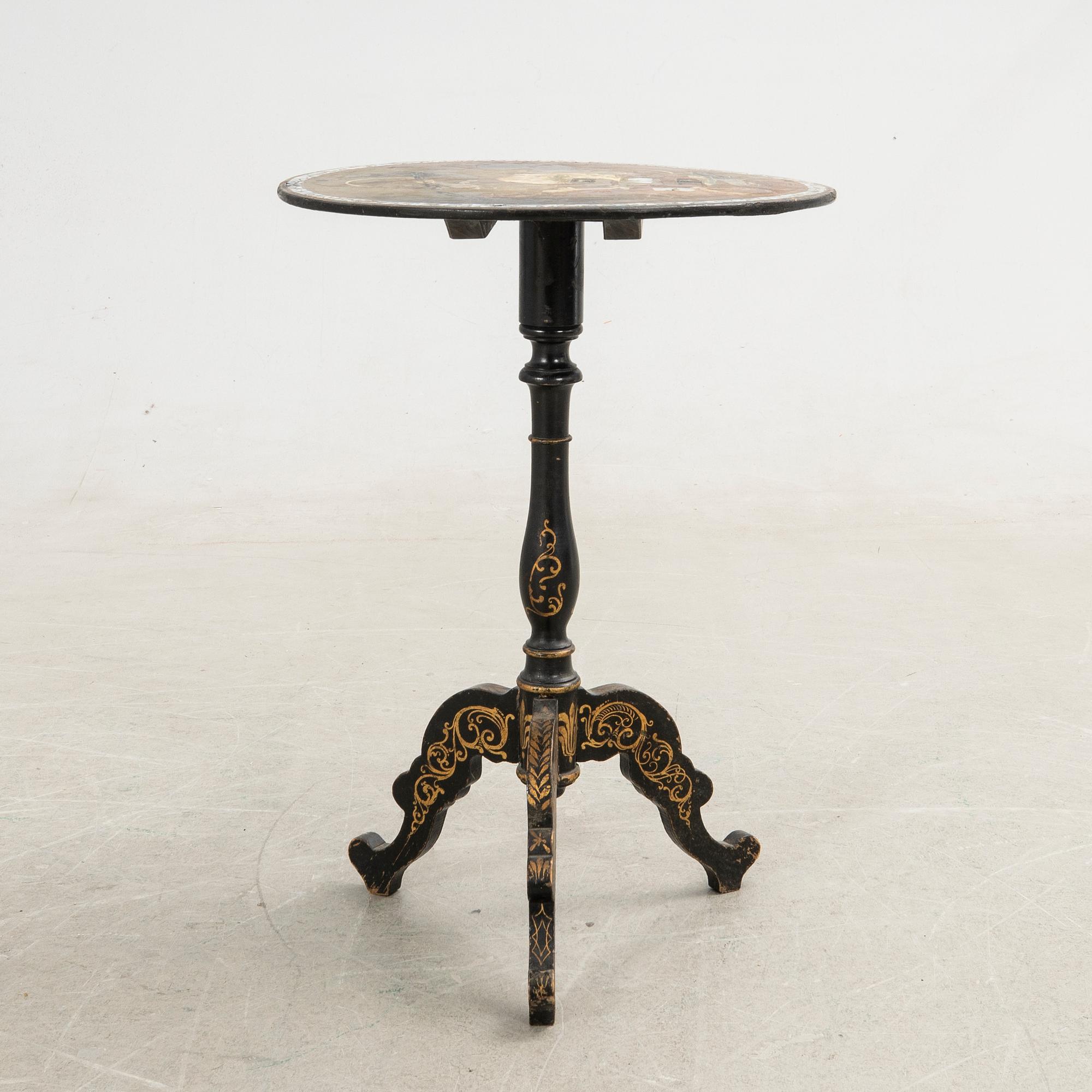 Folding table, second half of the 19th century.