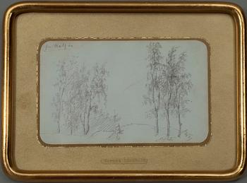 Berndt Lindholm · BERNDT LINDHOLM, teckning, blyerts.