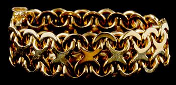 ARMLÄNK, 18k guld, Stockholm, 1966. Vikt 86 g.