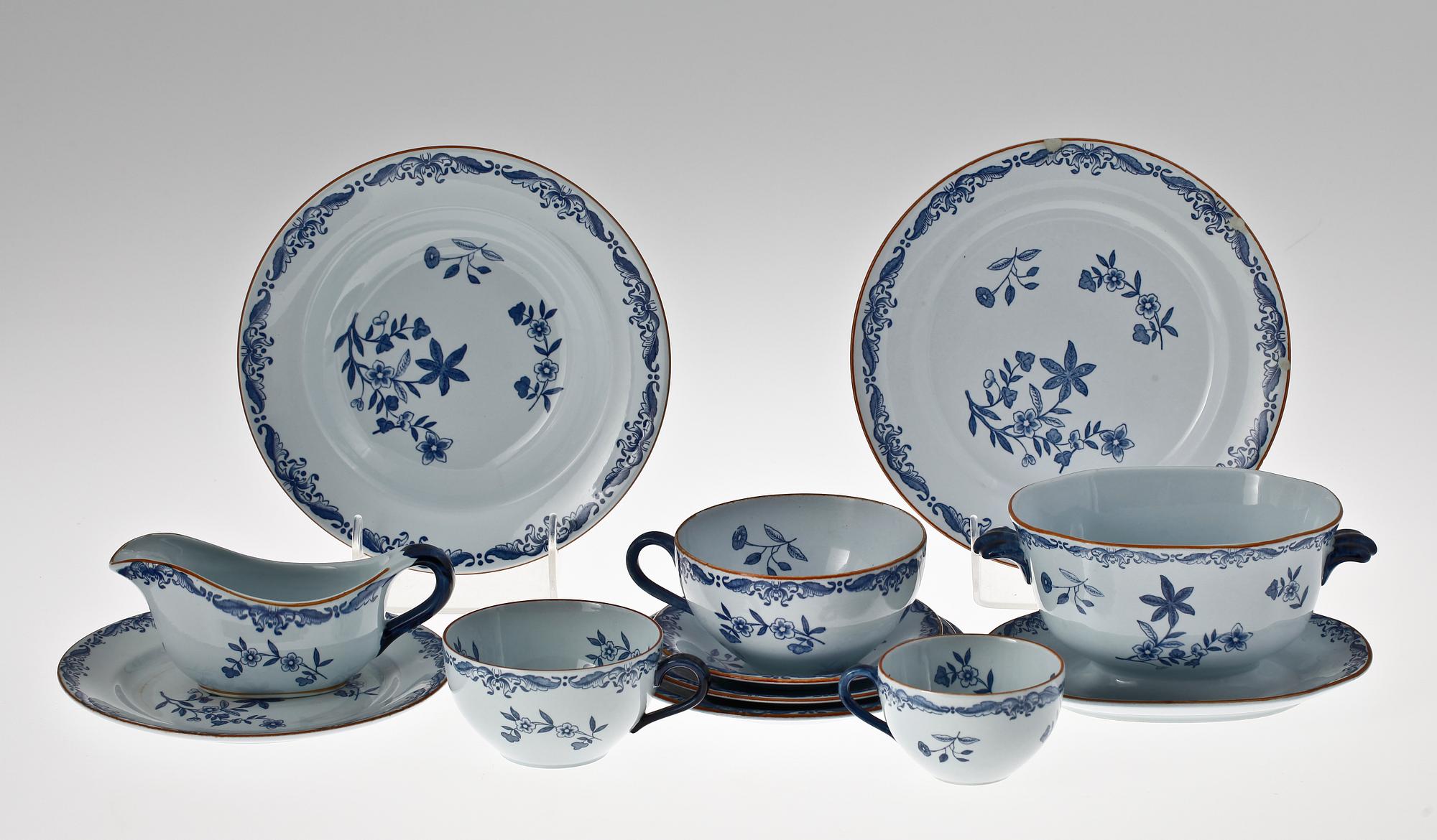 SERVISDELAR, 38 delar, porslin, "Ostindia", Rörstrand.