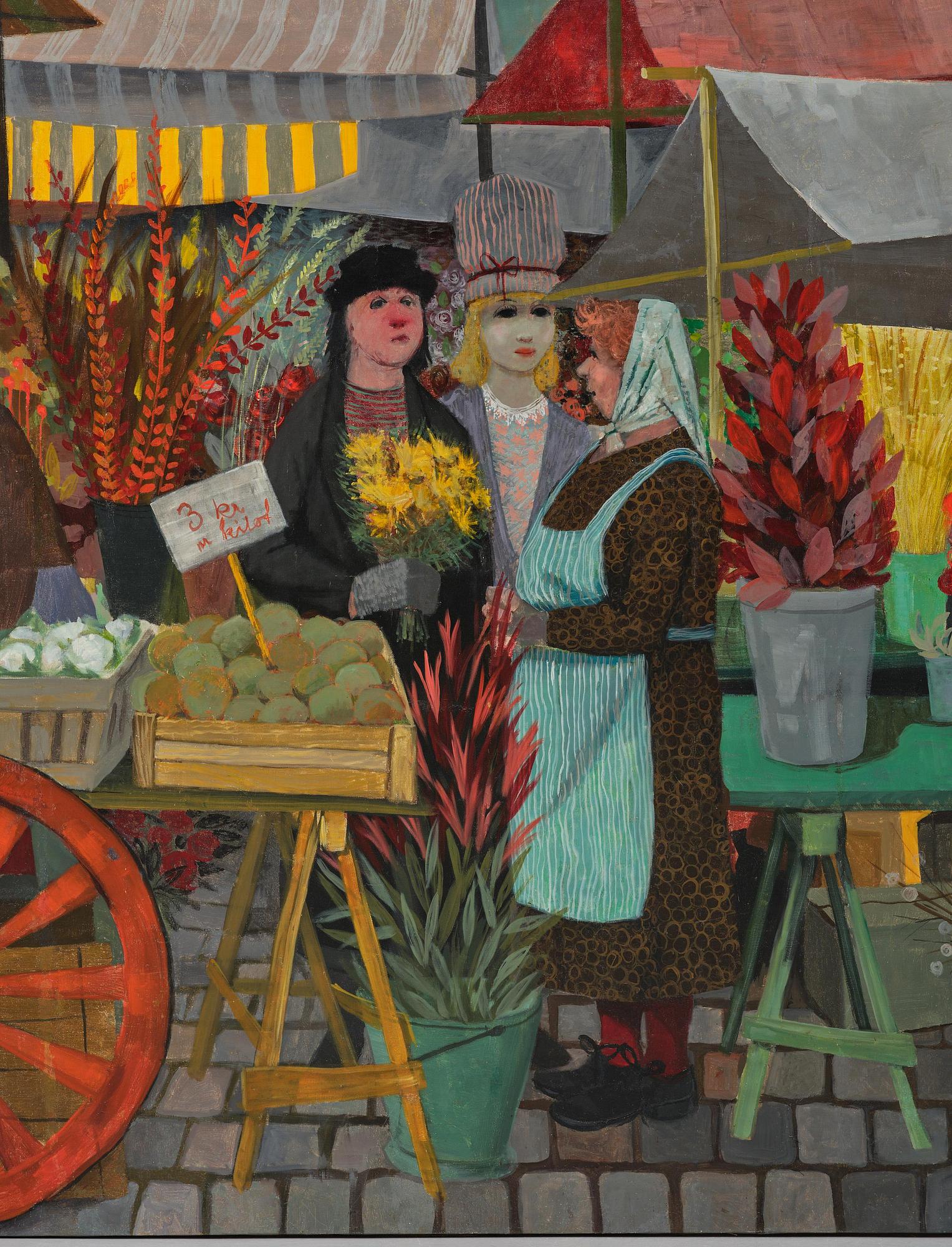 Pelle Åberg, "Torghandel på Hötorget".