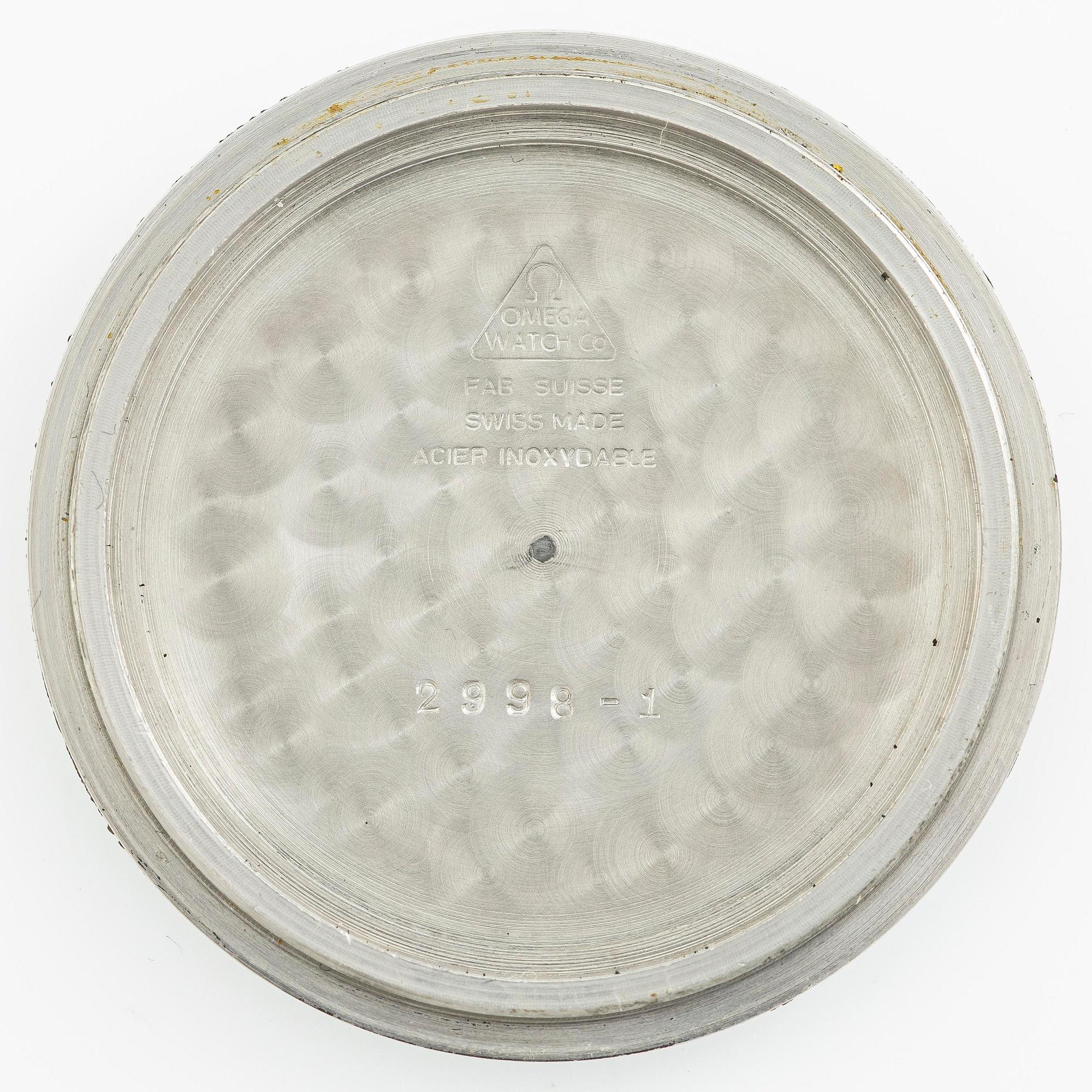 Omega, Speedmaster, "Base 1000", "Tropical Dial", "2998-1", "Naiad crown", ca 1959.