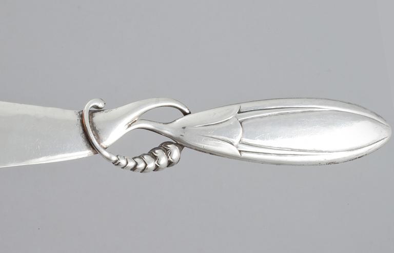 BREVKNIV, silver, Georg Jensen, Danmark, 1926, vikt 54 gram.