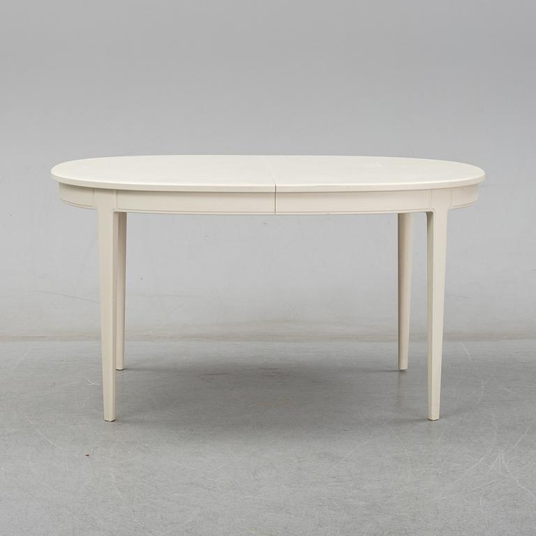Carl Malmsten, A dining table with four chairs, Bodafors 1960's.