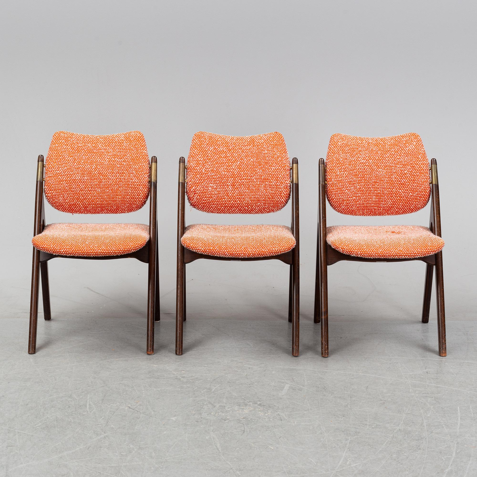 Three chairs, Treman, 1950's/60's.