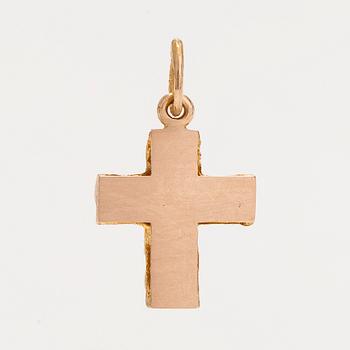 Björn Weckström, a 14K gold 'Lapp Cross' pendant for Lapponia, 1998.