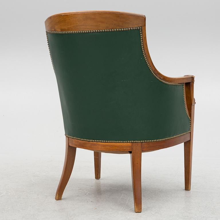 A Empire style armchair, early 20th Century.