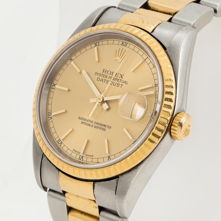 ROLEX, Oyster Perpetual, Datejust, wristwatch, 36 mm,