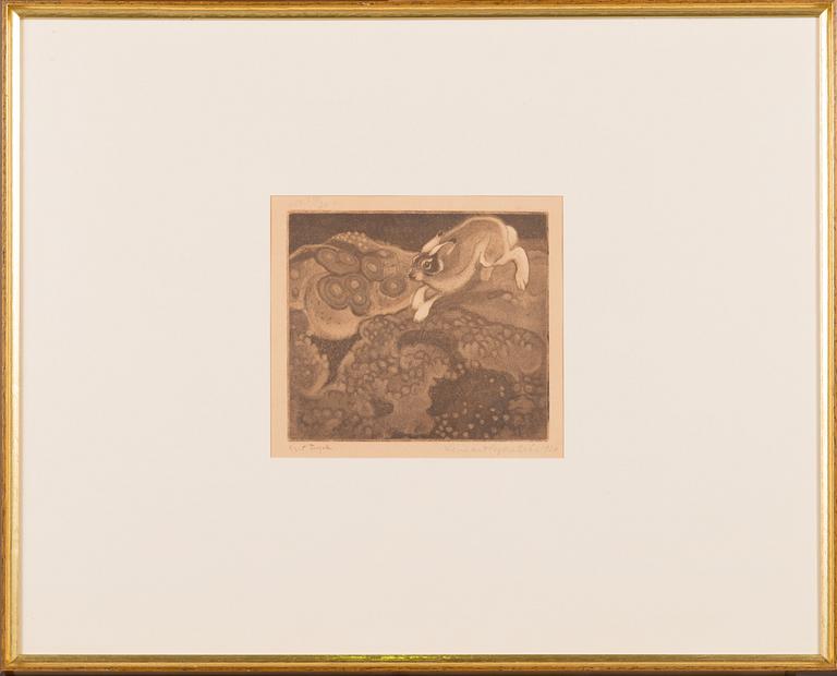 LENNART SEGERSTRÅLE, etching, signed and dated 1920, marked "Eget tryck".