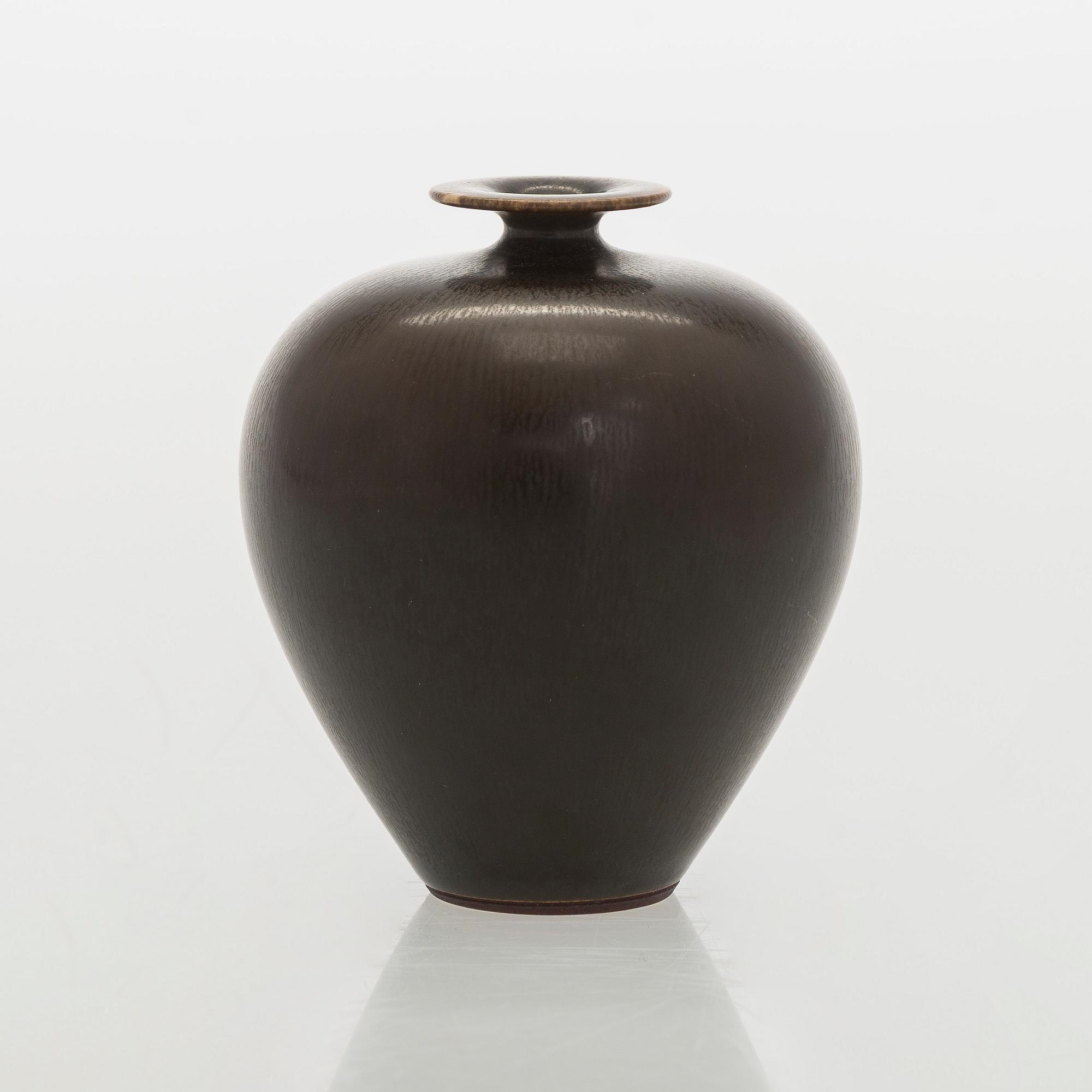 Berndt Friberg, vase, stoneware, Gustavsberg's studio, 1954.