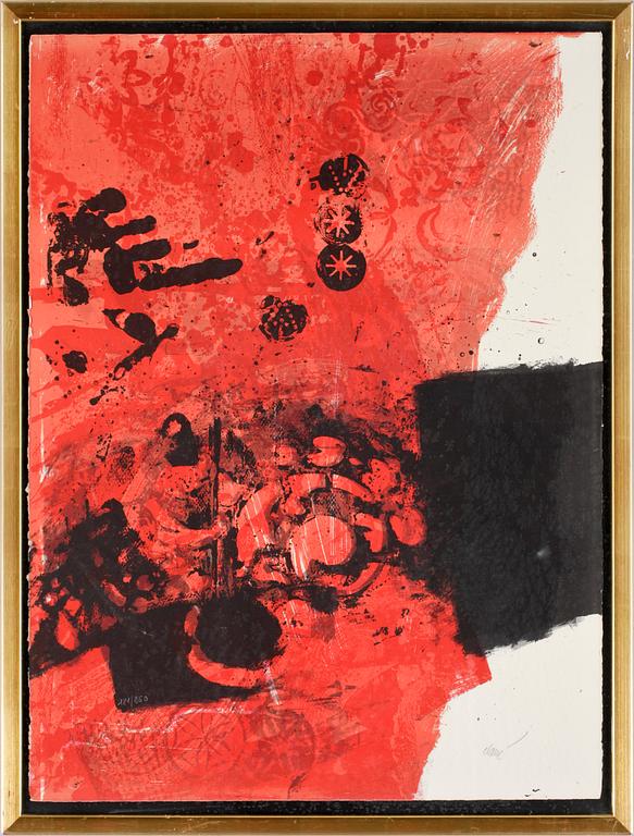 ANTONI CLAVÉ, färglitografi, sign o numr 181/250.