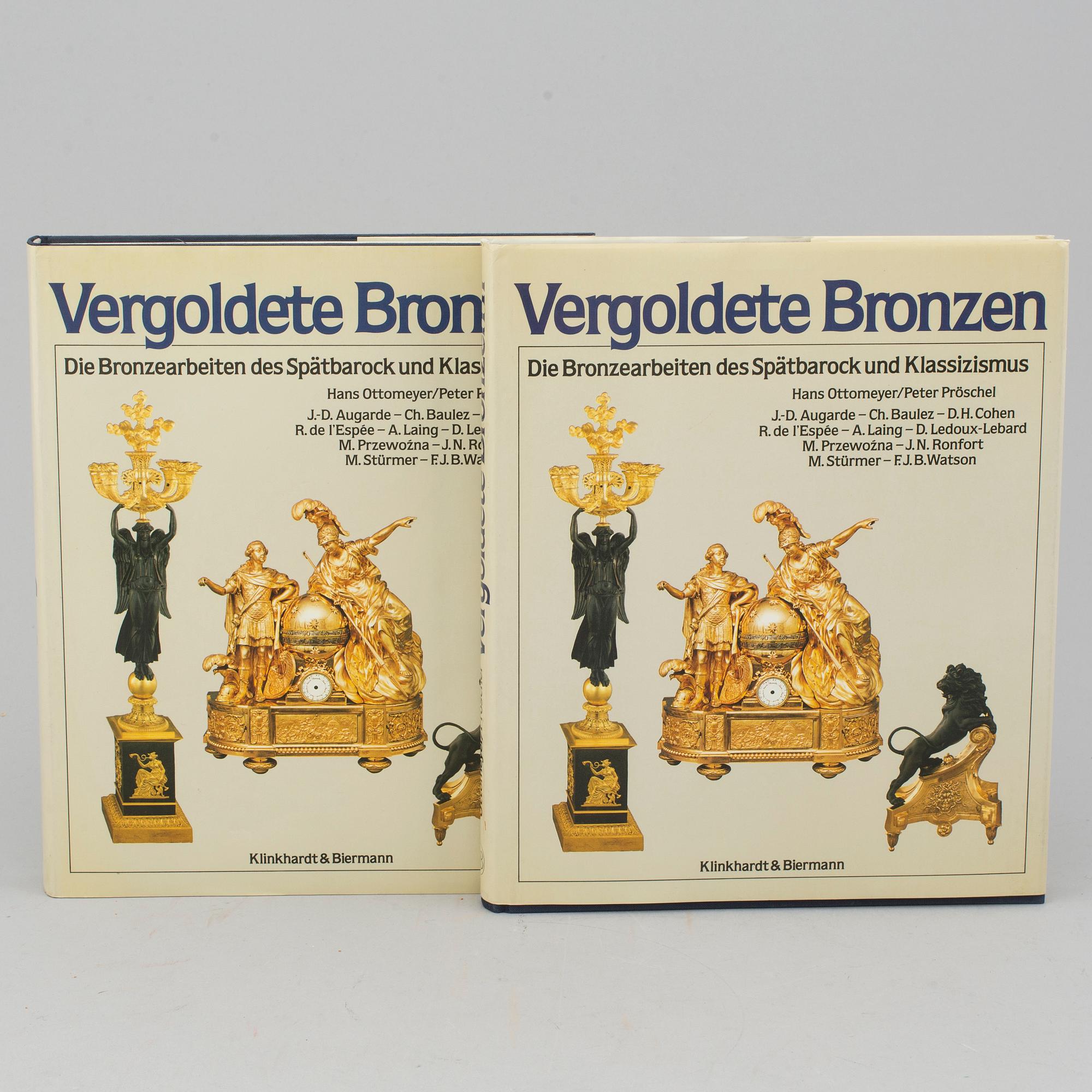 BOOKS, 2 vol, "Vergoldete Bronzen I-II".