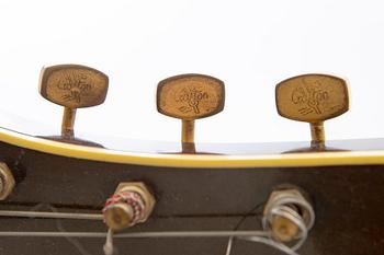 A Crafton Rex acoustic guitar.