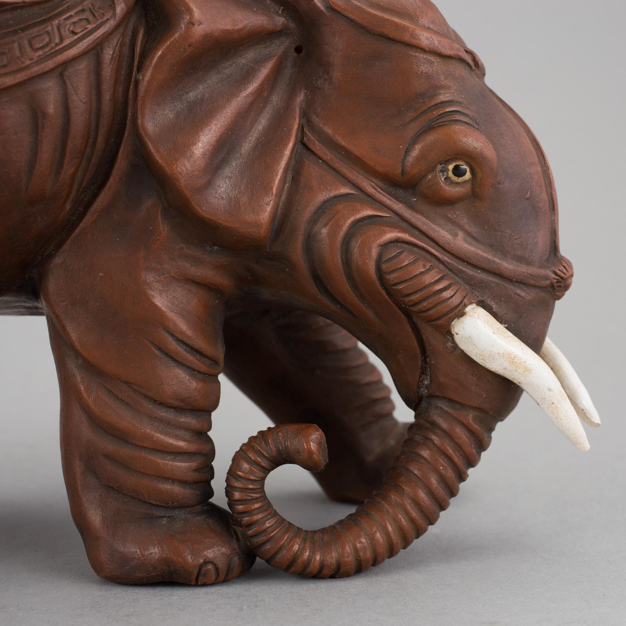 SKULPTUR, lergods, Japan, 1800/1900-tal.
