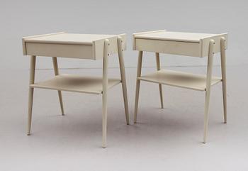 SÄNGBORD, 1 par, Carlström & Co, 1900-talets andra hälft.