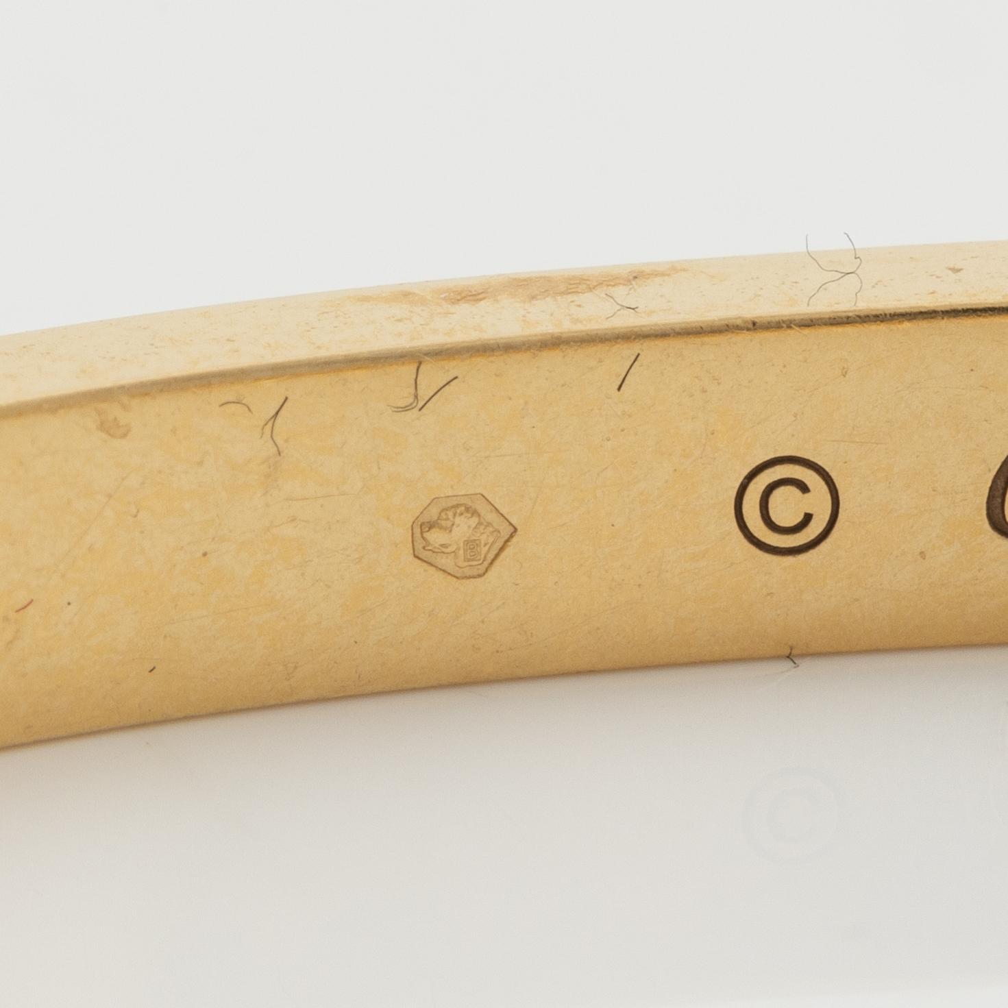 Cartier, bracelet, "Love" small, 18K gold.