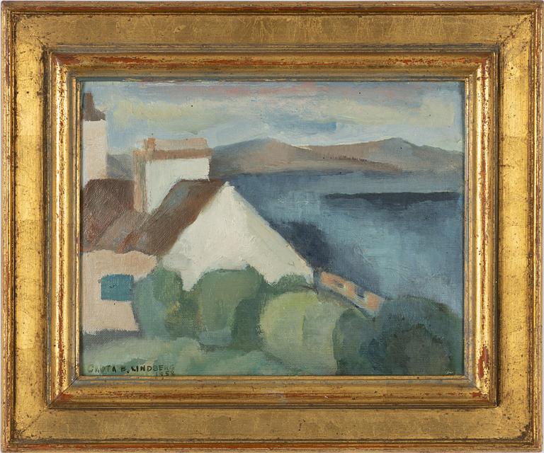 Greta Lindberg, "View of Cardigan Bay".