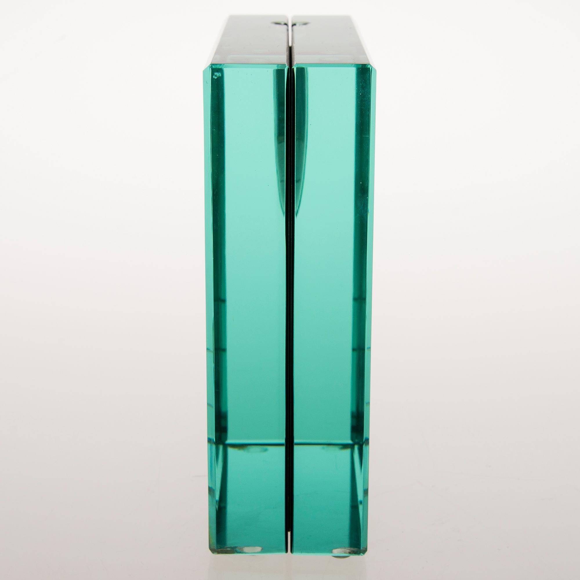 A 1970s Italian glass vase by Galotti & Radice.