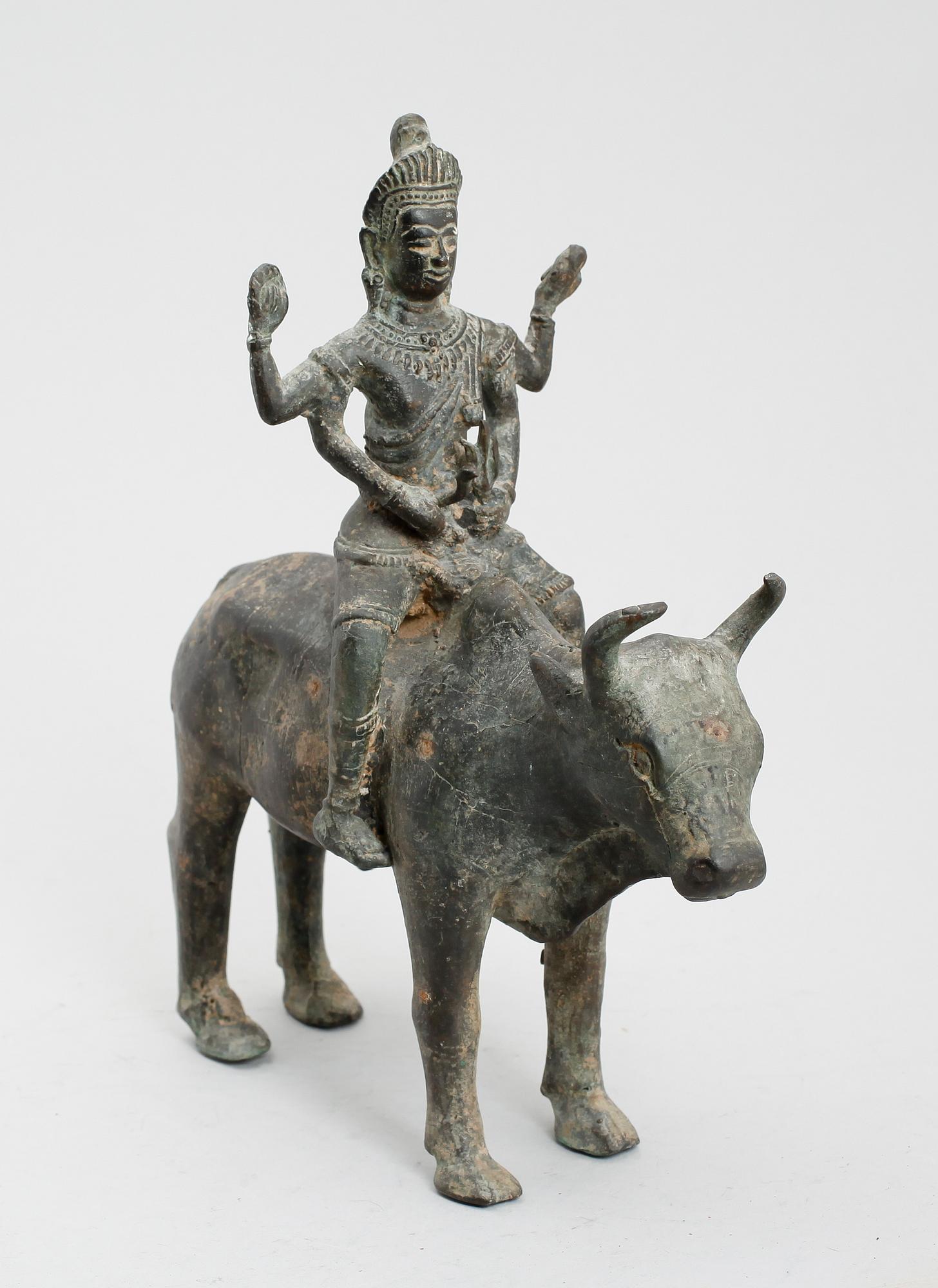FIGUR, brons, ostindisk, sannolikt 1900-tal.