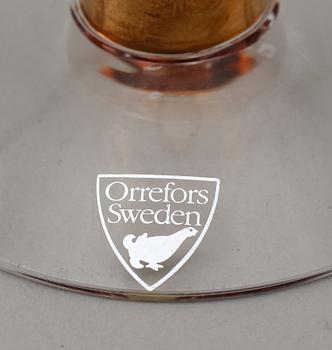 VINGLAS, 7 st samt STARKVINSGLAS, 12 st, Nobel, Gunnar Cyrén, Orrefors.