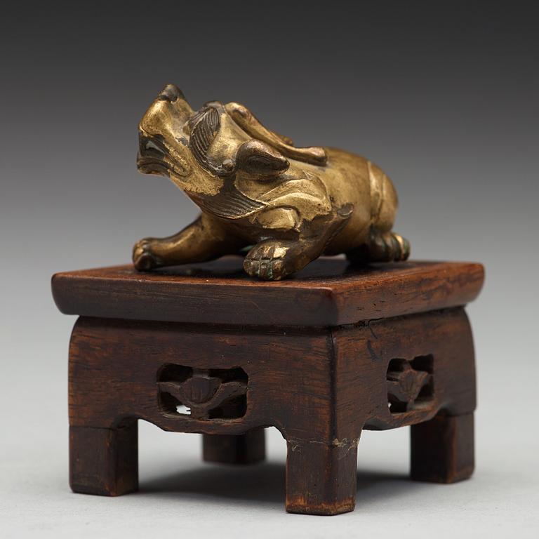 FIGURIN, brons. Qingdynastin (1644-1912).