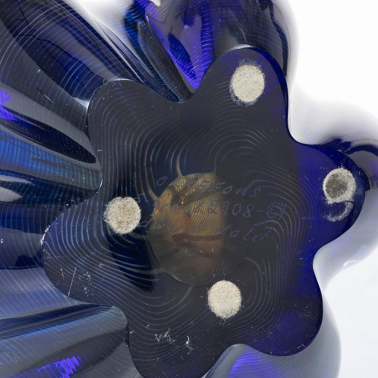 Edward Hald, vas/ skulptur, glas, slipgraal, Orrefors 1977.