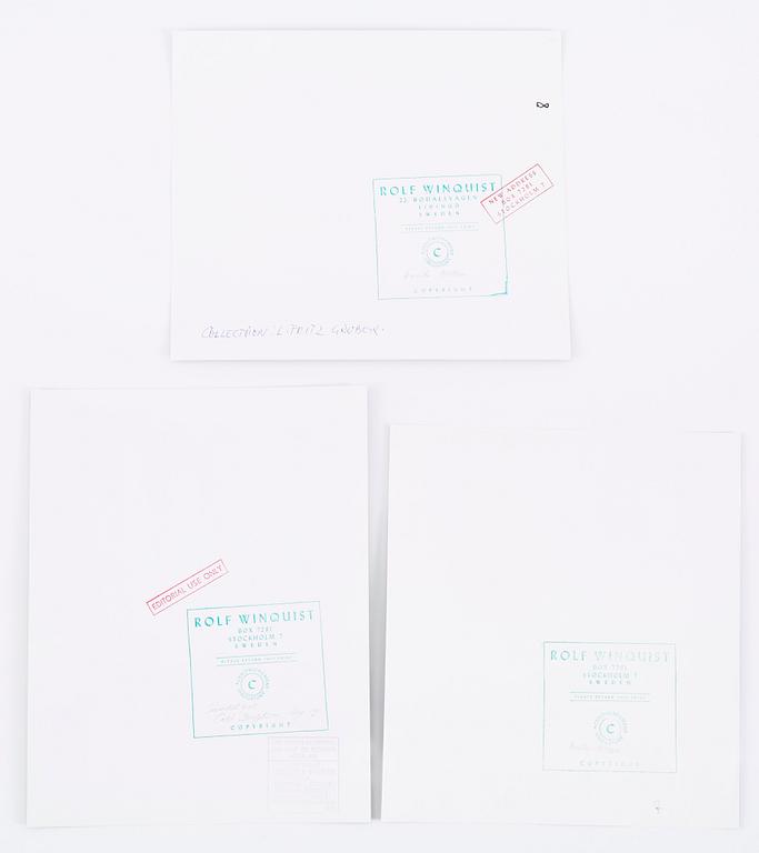 ROLF WINQUIST, Porträtt av Cari Bengtsson gelatinsilverfotografi. Vintage.