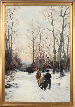 OTTO GRIPENSVÄRD, olja på duk, signerad.