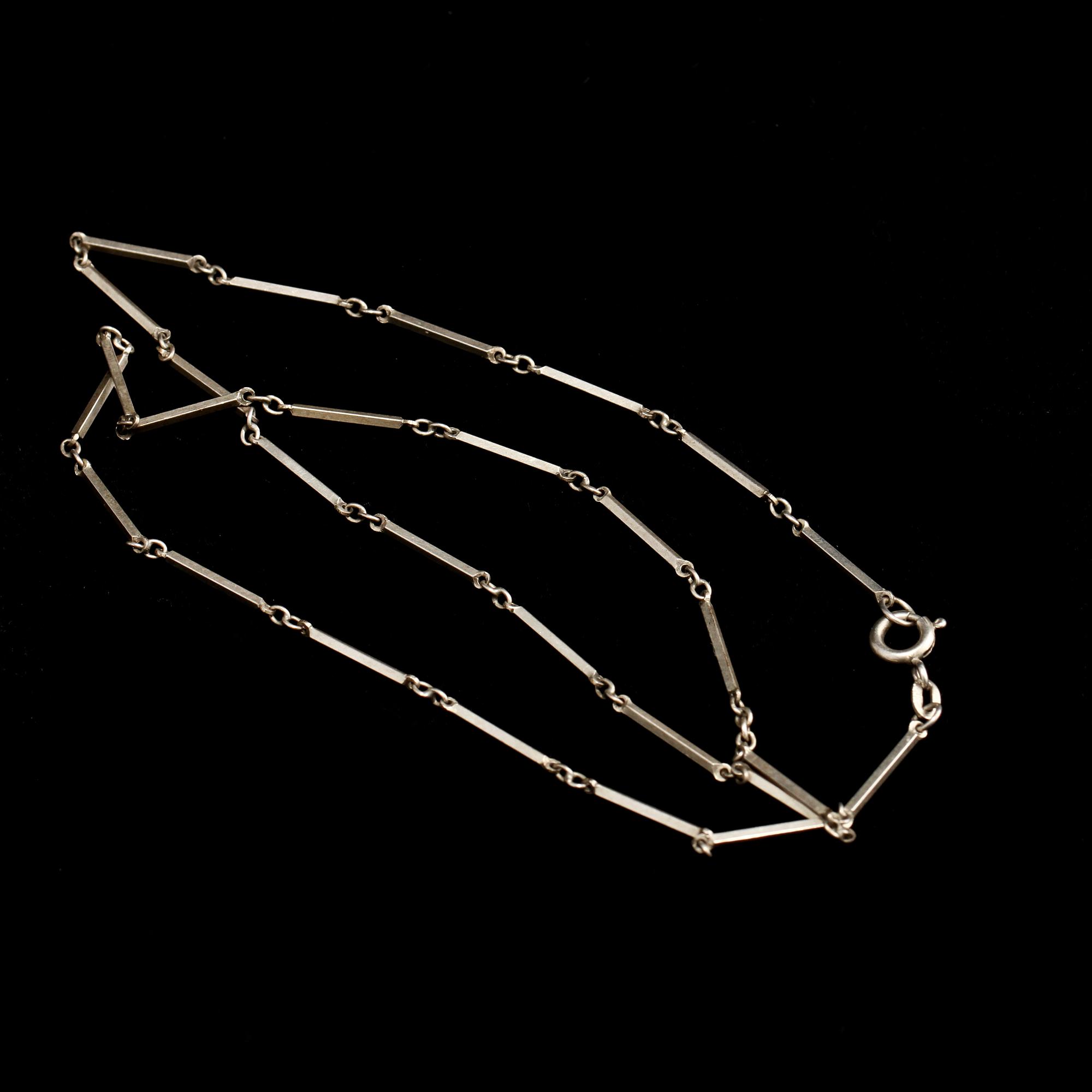 HALSLÄNK, silver, importstämplad, 1900-talets tredje kvartal. Vikt 4 g.