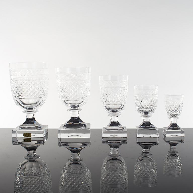 SERVIS, 165 delar, "Kent", Elis Bergh, Kosta Boda, 1900-talets mitt.