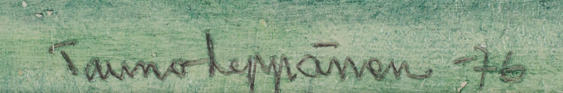 TAUNO LEPPÄNEN, olja på pannå, signerad och daterad -76.