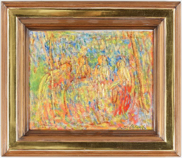 BERTIL ÖHLUND, olja på duk, signerad. Daterad a tergo 1972.