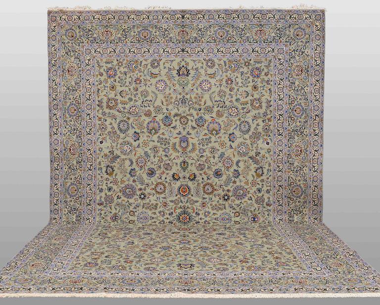 A CARPET, Kashan, around 550 x 360 cm.