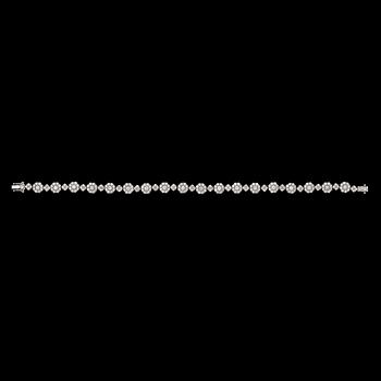 A brilliant cut diamond bracelet, tot. 4.73 cts.