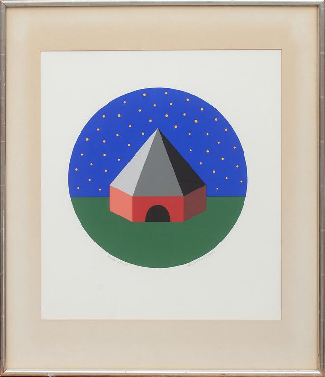 KG NILSON, färglitografi, signerad och numrerad 5/250, daterad 2002.