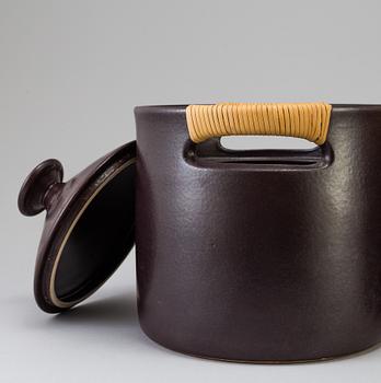 a pair of stoneware cooking pots "Terma" designed by Stig Lindberg for Gustavsberg, 1960s.